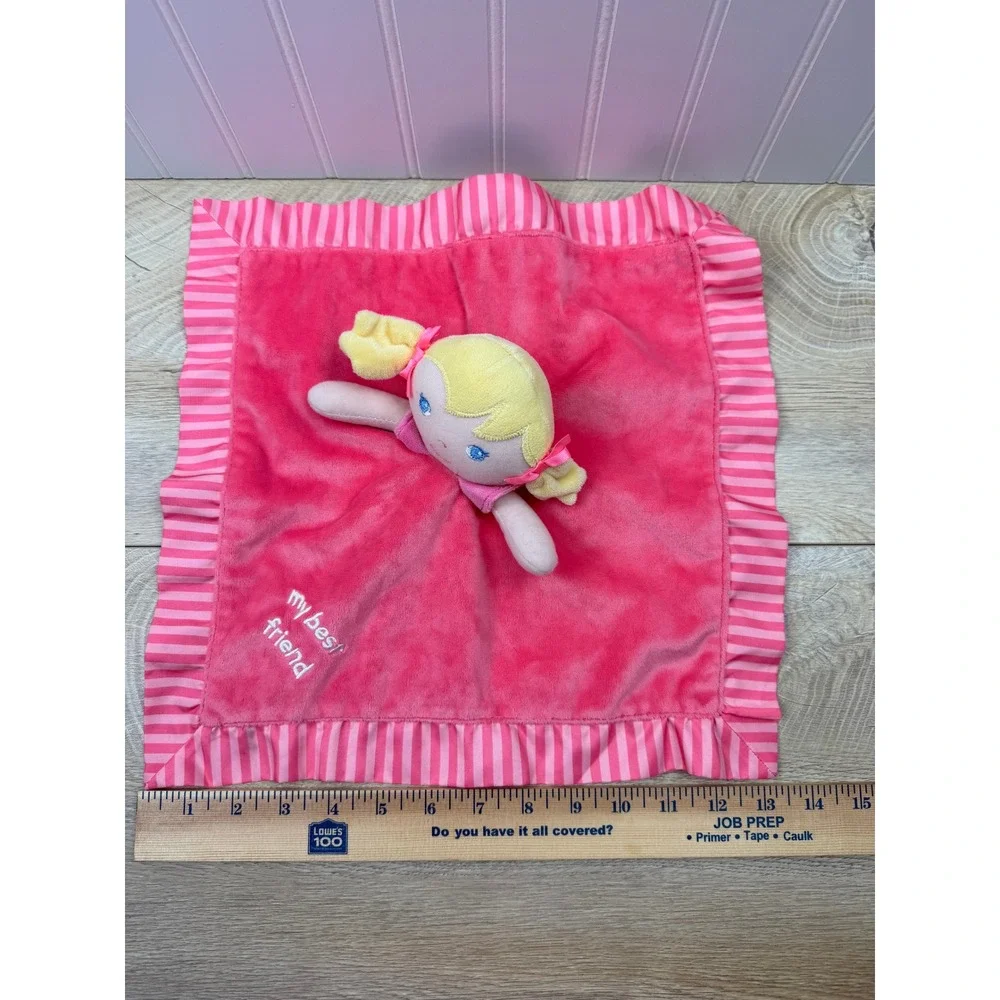 Garanimals Pink Doll Security Blanket My Best Friend Plush Ruffle 86651